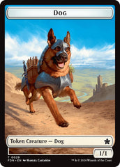 Dog // Beast (0033) Double-Sided Token [Foundations Tokens] | Game Master's Emporium (The New GME)