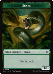 Zombie // Snake Double-Sided Token [Lorwyn Eclipsed Tokens] | Game Master's Emporium (The New GME)
