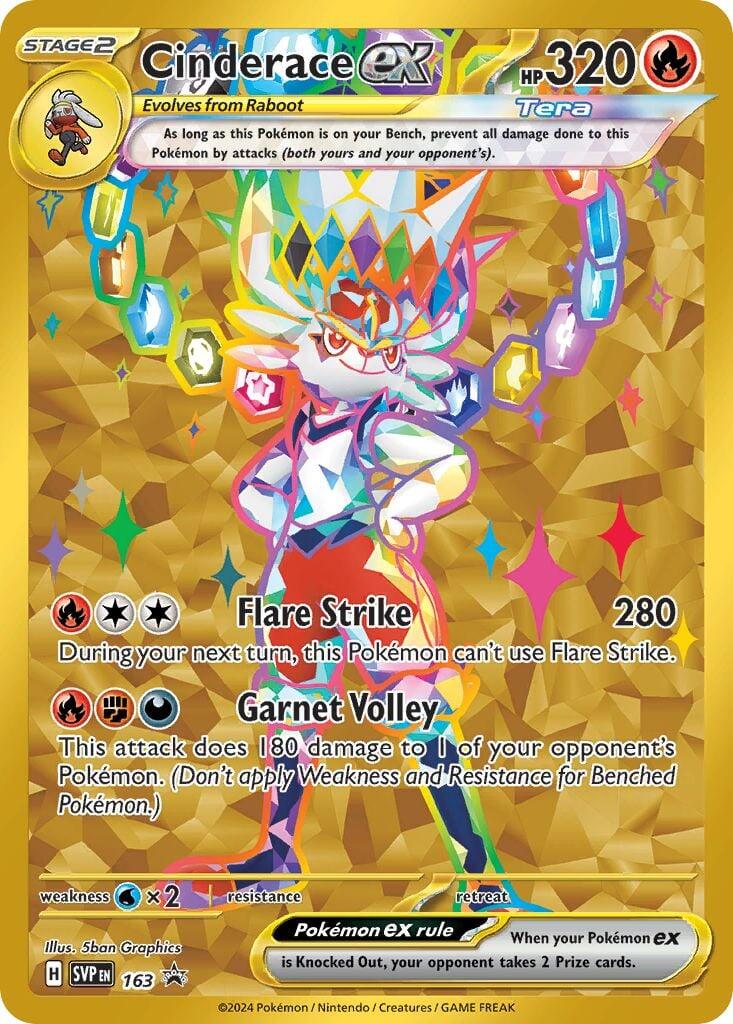 Cinderace ex (163) [Scarlet & Violet: Black Star Promos] | Game Master's Emporium (The New GME)