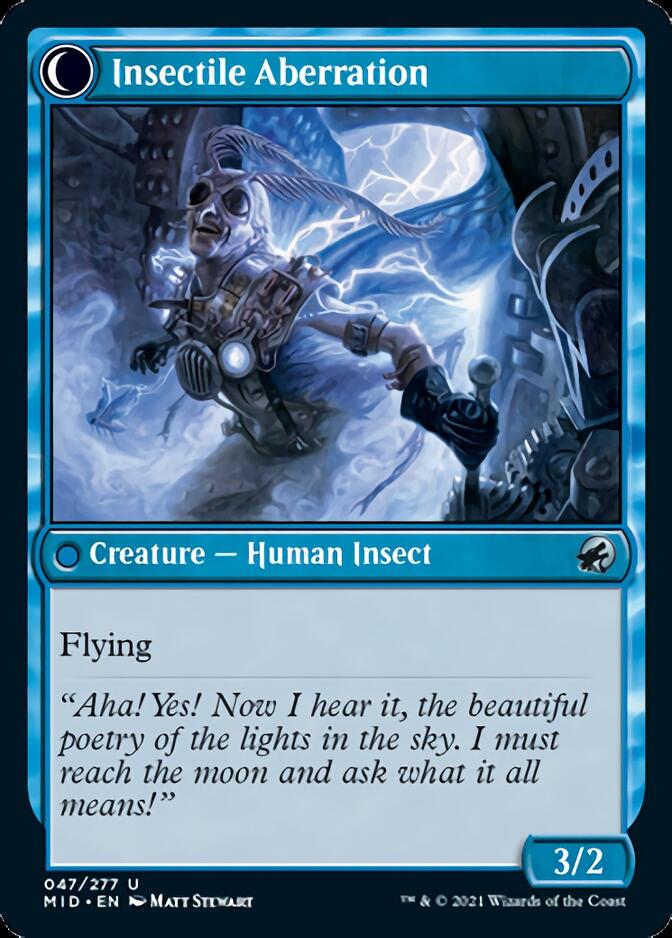 Delver of Secrets // Insectile Aberration [Innistrad: Midnight Hunt] | Game Master's Emporium (The New GME)