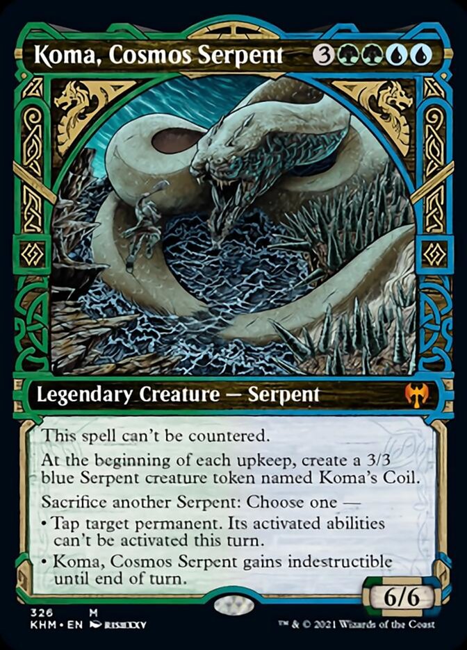 Koma, Cosmos Serpent (Showcase) [Kaldheim] | Game Master's Emporium (The New GME)