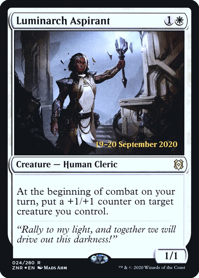 Luminarch Aspirant [Zendikar Rising Prerelease Promos] | Game Master's Emporium (The New GME)