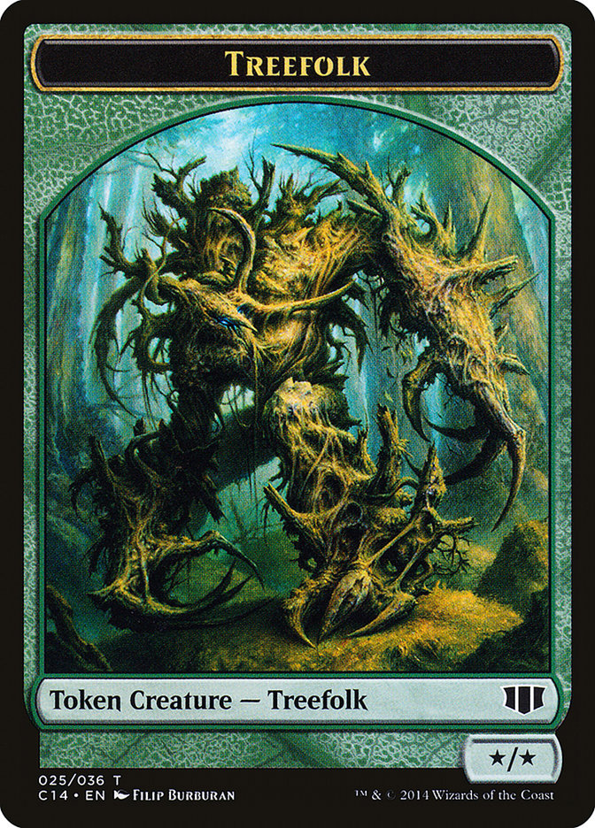 Treefolk // Wolf Double-Sided Token [Commander 2014 Tokens] | Game Master's Emporium (The New GME)