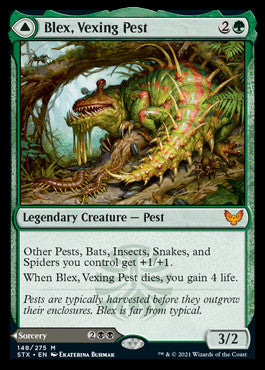 Blex, Vexing Pest // Search for Blex [Strixhaven: School of Mages] | Game Master's Emporium (The New GME)