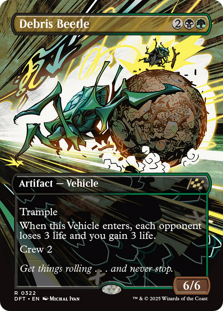 Debris Beetle (Borderless) [Aetherdrift] | Game Master's Emporium (The New GME)