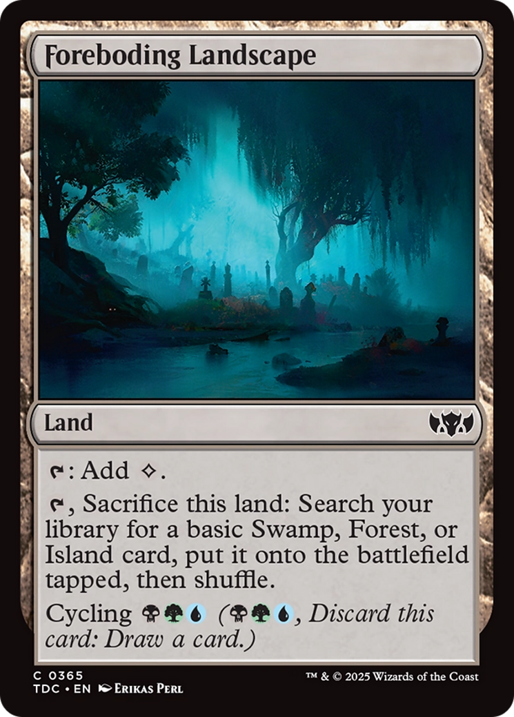 Foreboding Landscape [Tarkir: Dragonstorm Commander] | Game Master's Emporium (The New GME)