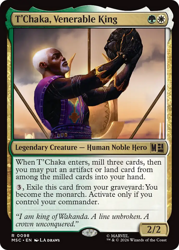 T'Chaka, Venerable King [Marvel Super Heroes Commander] | Game Master's Emporium (The New GME)