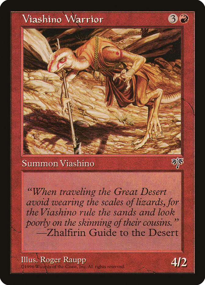 Viashino Warrior [Mirage] | Game Master's Emporium (The New GME)