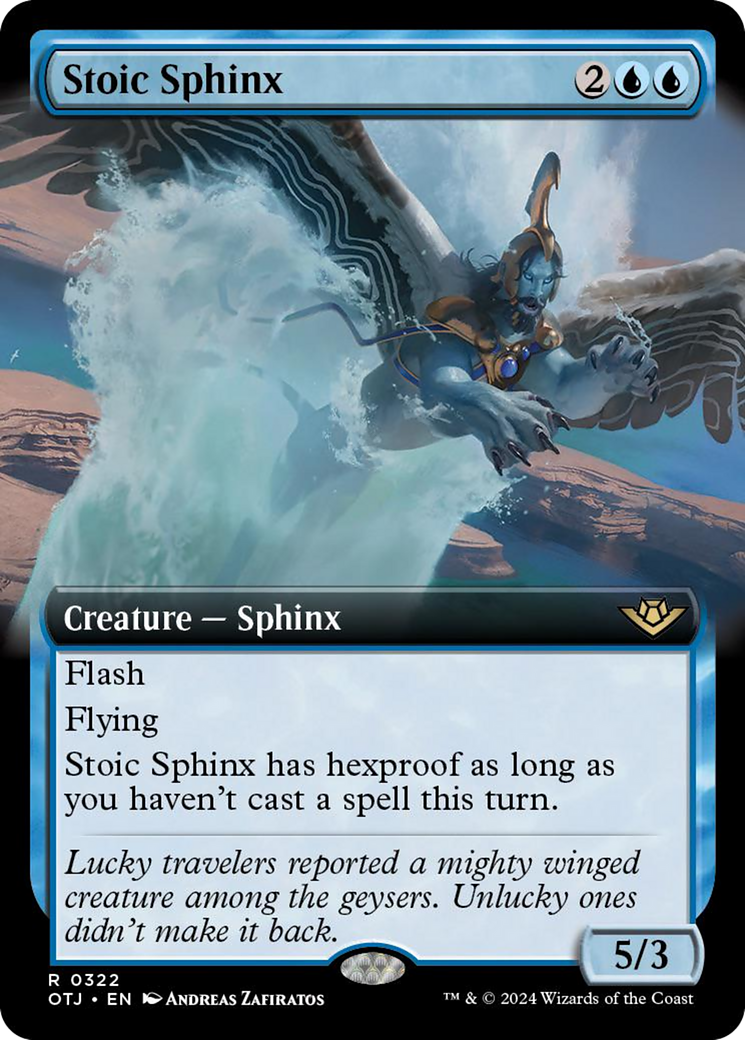 Stoic Sphinx (Extended Art) [Outlaws of Thunder Junction] | Game Master's Emporium (The New GME)