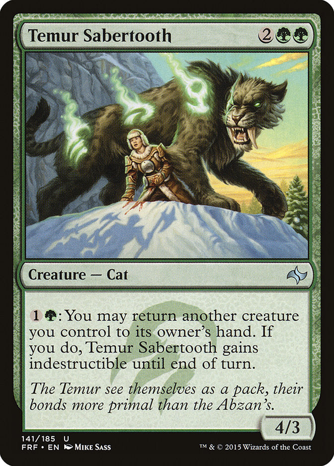 Temur Sabertooth [Fate Reforged] | Game Master's Emporium (The New GME)