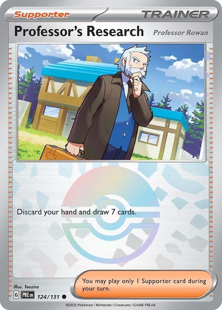 Professor's Research (124/131) [Professor Rowan] (Poke Ball Pattern) [Scarlet & Violet: Prismatic Evolutions] | Game Master's Emporium (The New GME)