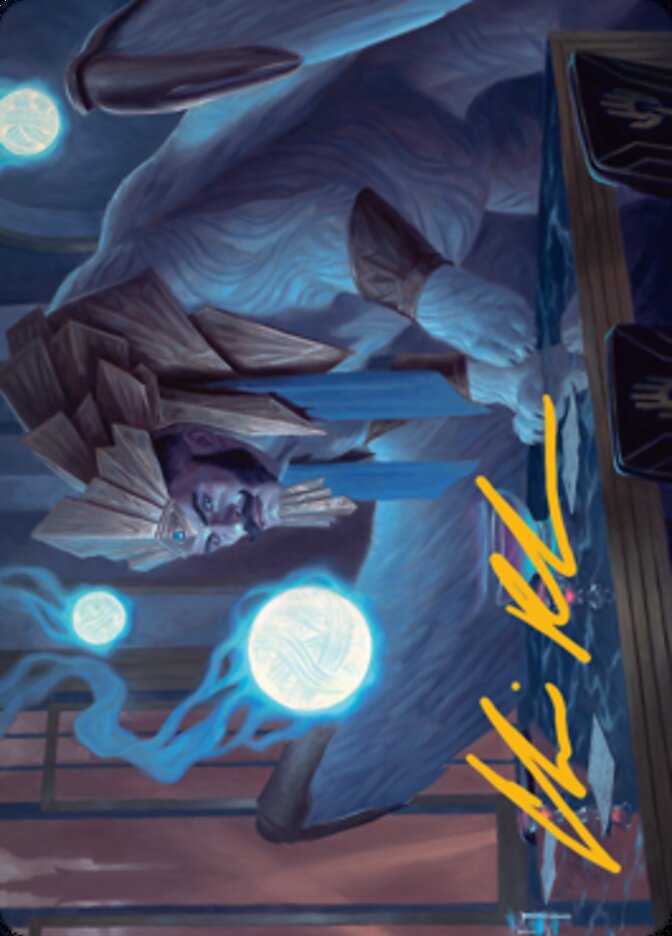 Tivit, Seller of Secrets Art Card (Gold-Stamped Signature) [Streets of New Capenna Art Series] | Game Master's Emporium (The New GME)