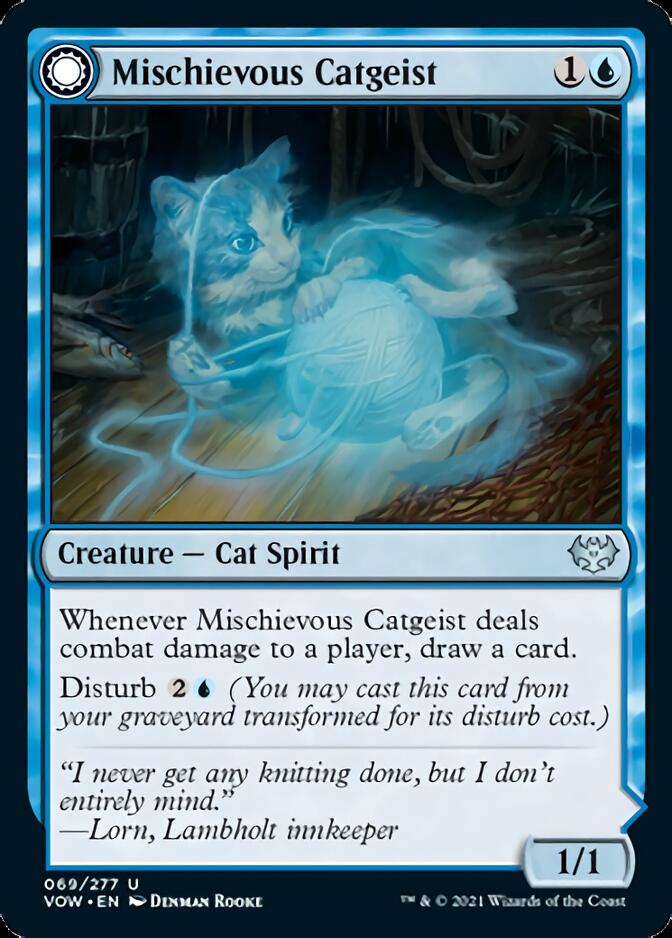 Mischievous Catgeist // Catlike Curiosity [Innistrad: Crimson Vow] | Game Master's Emporium (The New GME)