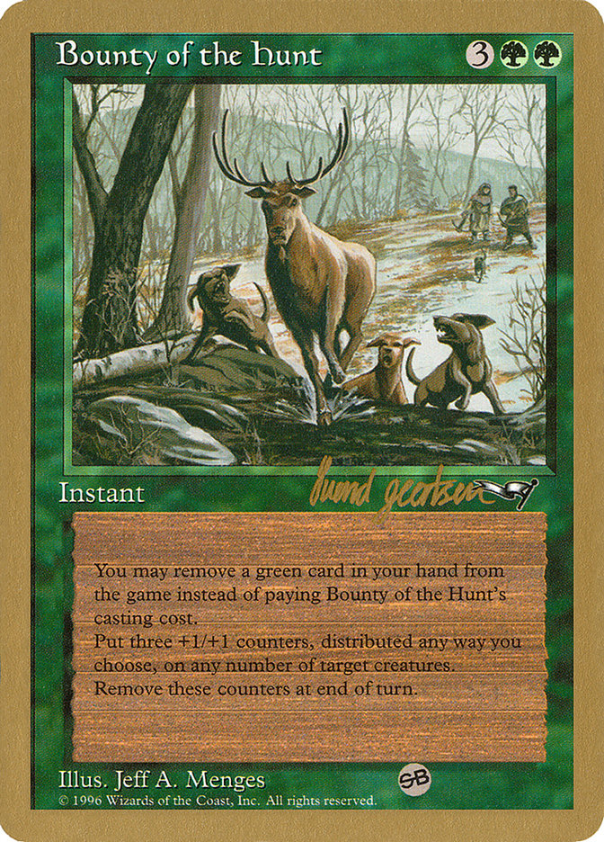 Bounty of the Hunt (Svend Geertsen) (SB) [World Championship Decks 1997] | Game Master's Emporium (The New GME)