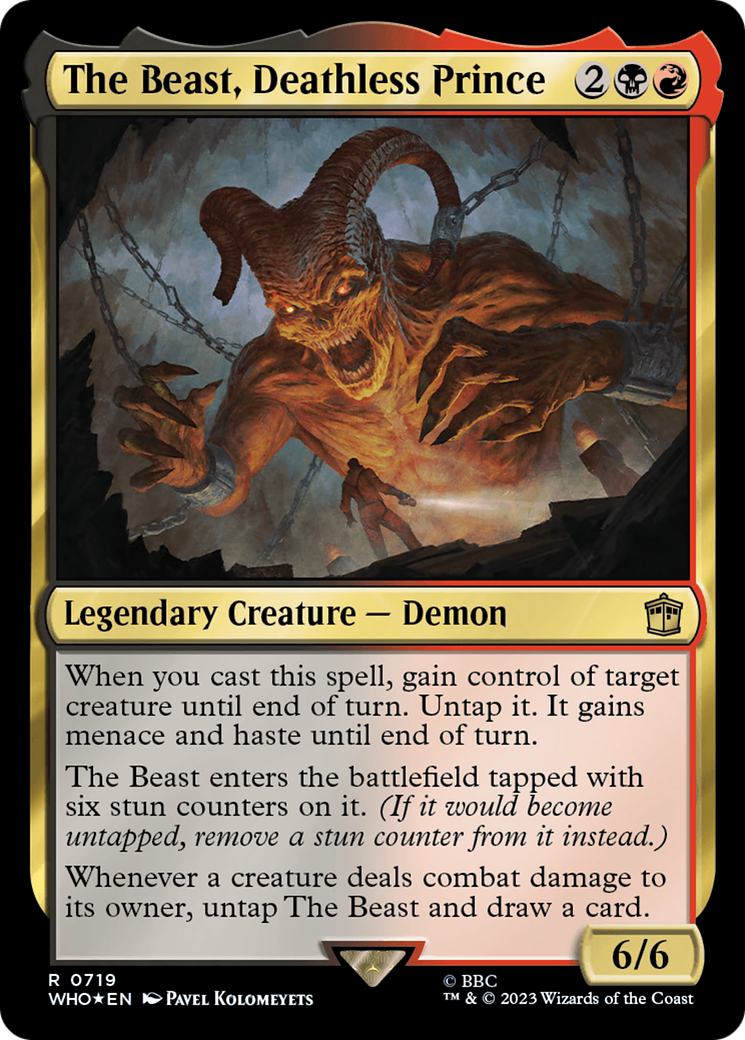 The Beast, Deathless Prince (Surge Foil) [Doctor Who] | Game Master's Emporium (The New GME)
