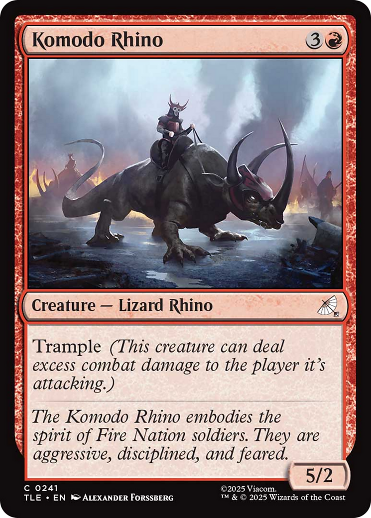 Komodo Rhino [Avatar: The Last Airbender: Eternal-Legal] | Game Master's Emporium (The New GME)