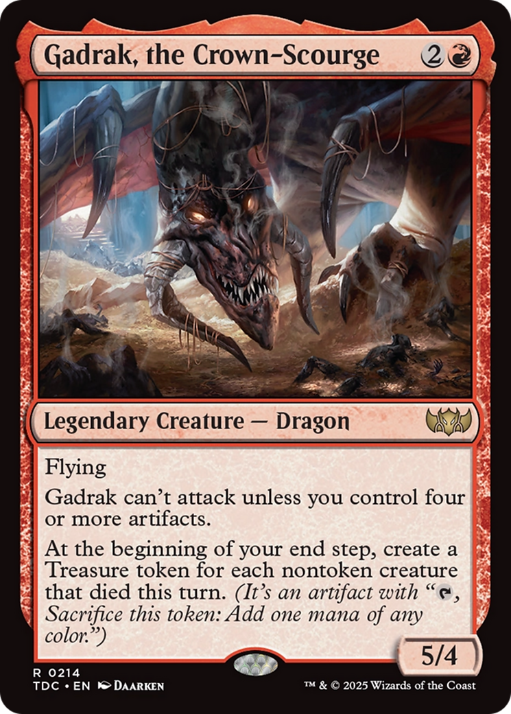 Gadrak, the Crown-Scourge [Tarkir: Dragonstorm Commander] | Game Master's Emporium (The New GME)