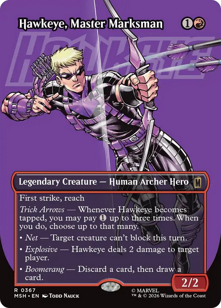 Hawkeye, Master Marksman (Borderless) [Marvel Super Heroes] | Game Master's Emporium (The New GME)
