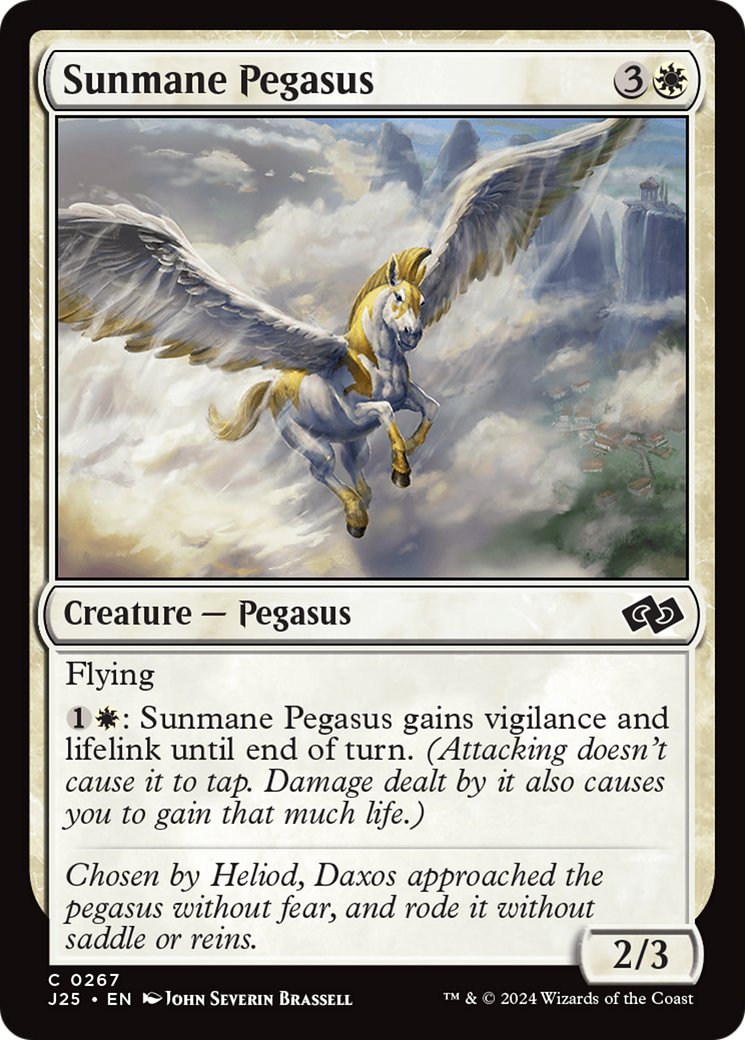 Sunmane Pegasus [Foundations Jumpstart] | Game Master's Emporium (The New GME)