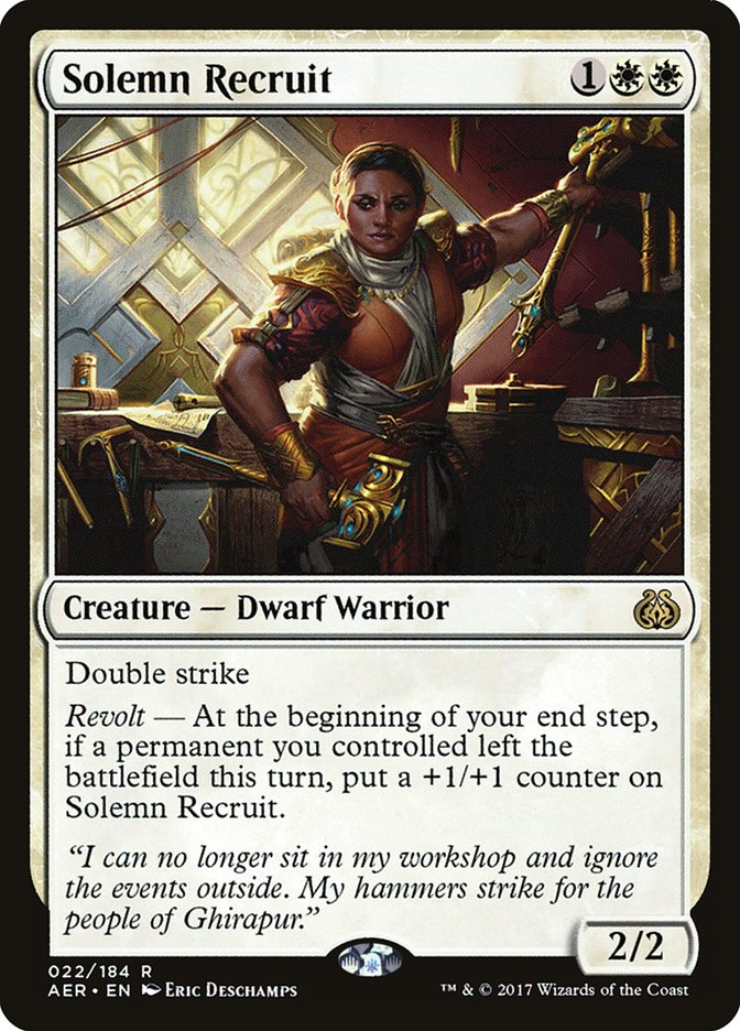 Solemn Recruit [Aether Revolt] | Game Master's Emporium (The New GME)