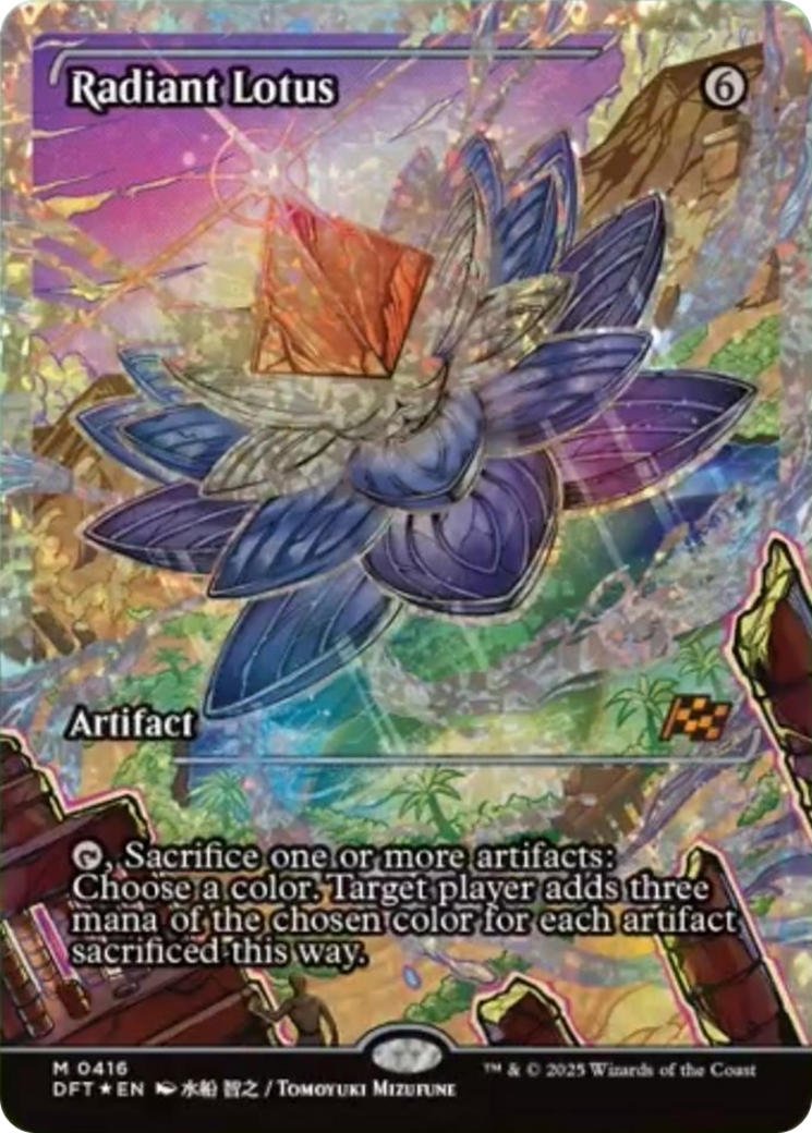 Radiant Lotus (Showcase) (Fracture Foil) [Aetherdrift] | Game Master's Emporium (The New GME)