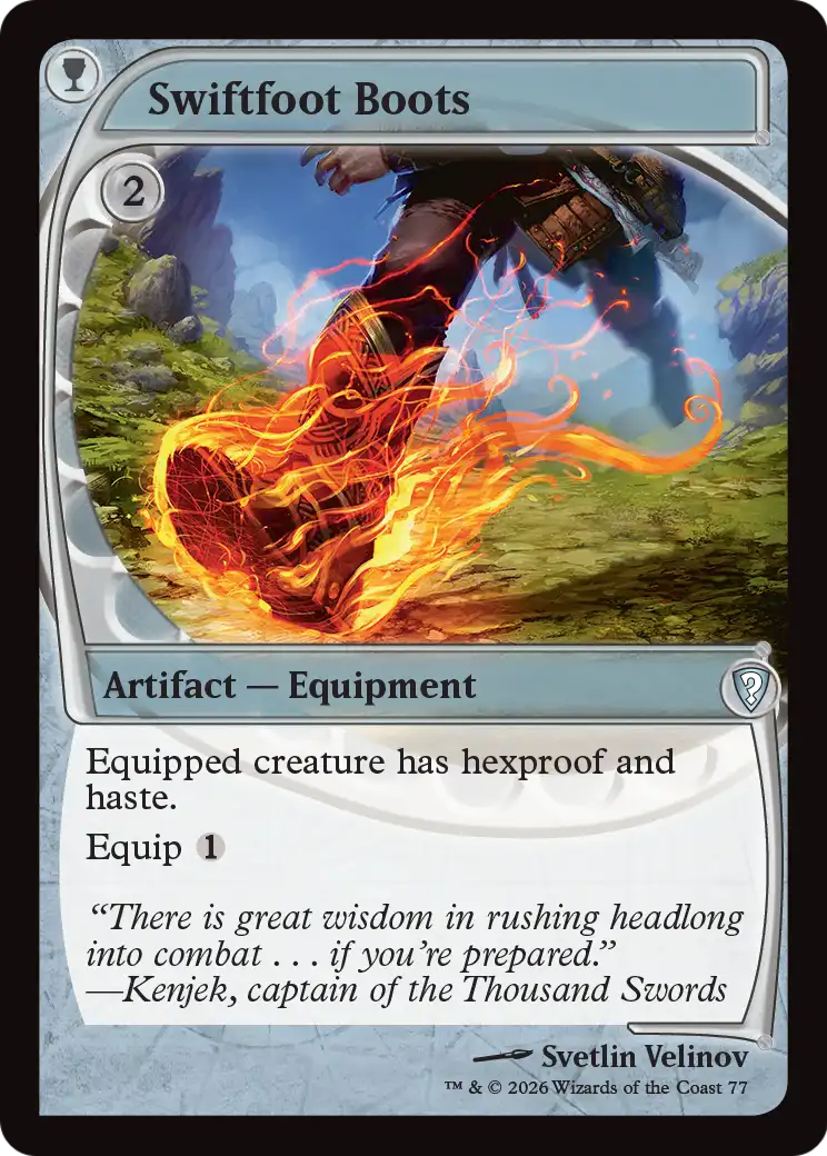Swiftfoot Boots (Future Sight) [Mystery Booster: Commander Edition] | Game Master's Emporium (The New GME)