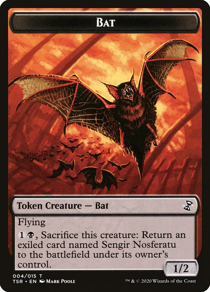 Bat Token [Time Spiral Remastered Tokens] | Game Master's Emporium (The New GME)