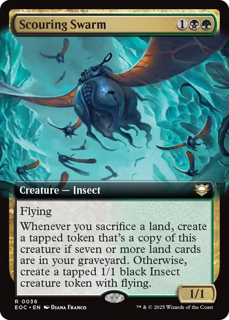 Scouring Swarm (Extended Art) [Edge of Eternities Commander] | Game Master's Emporium (The New GME)