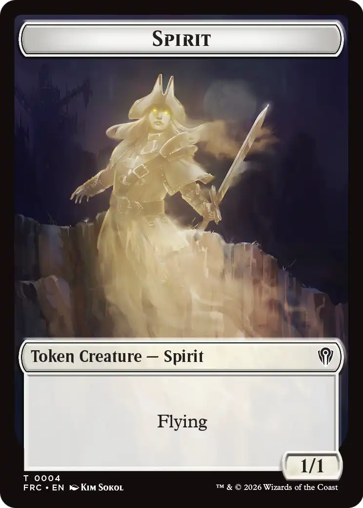 Goblin // Spirit Double-Sided Token [Reality Fracture Commander Tokens] | Game Master's Emporium (The New GME)