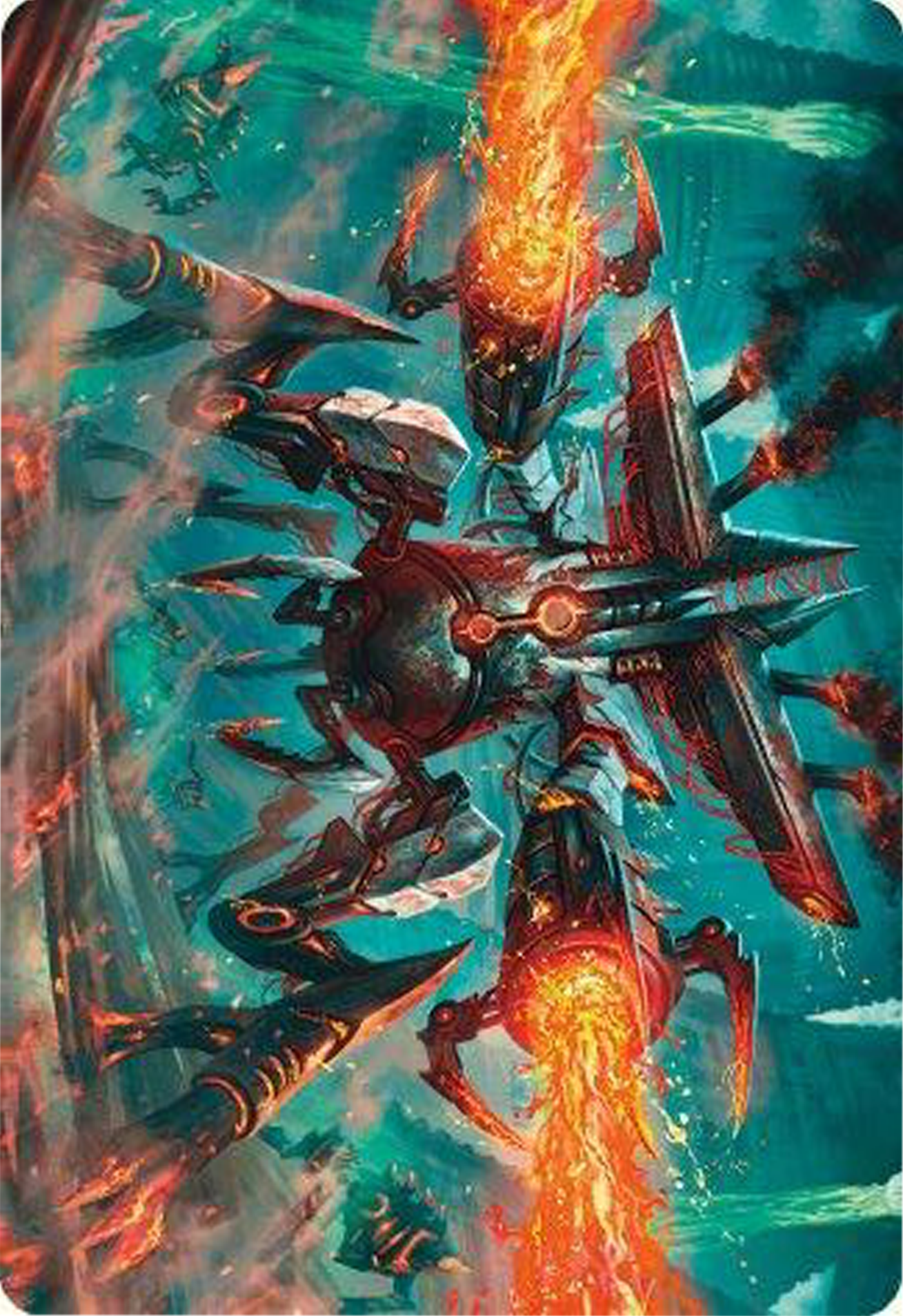 Exterminator Magmarch Art Card [Modern Horizons 3 Art Series] | Game Master's Emporium (The New GME)