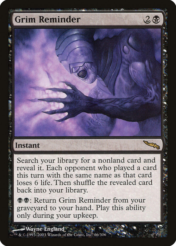 Grim Reminder [Mirrodin] | Game Master's Emporium (The New GME)