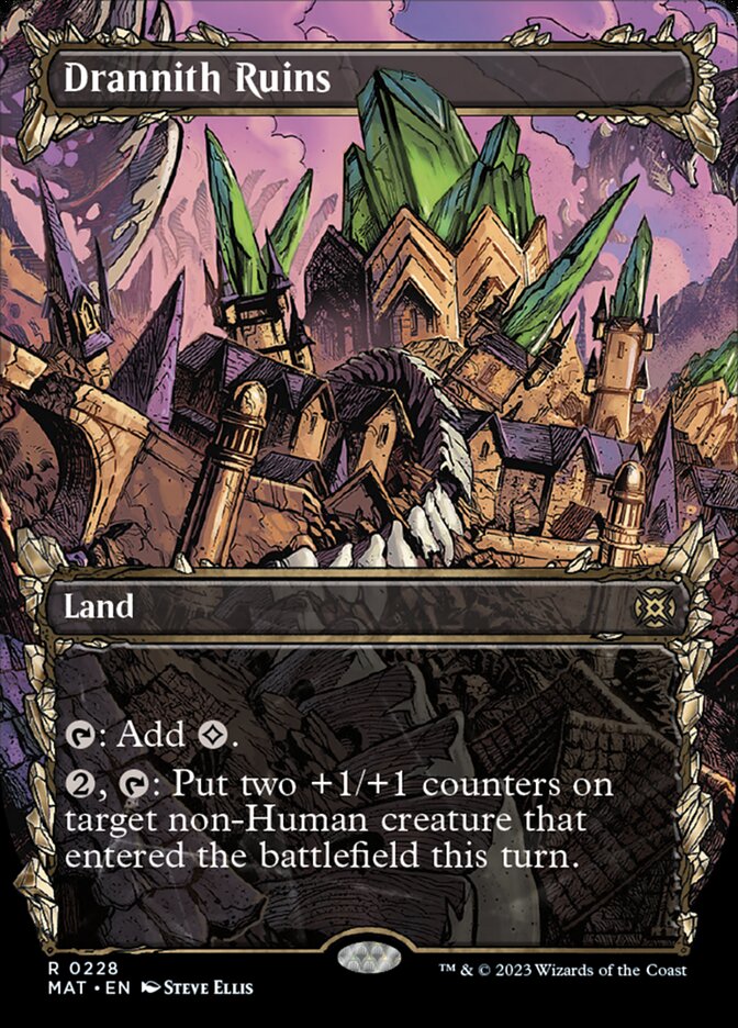 Drannith Ruins (Showcase Halo Foil) [March of the Machine: The Aftermath] | Game Master's Emporium (The New GME)