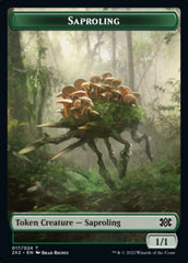 Saproling // Vampire Double-Sided Token [Double Masters 2022 Tokens] | Game Master's Emporium (The New GME)