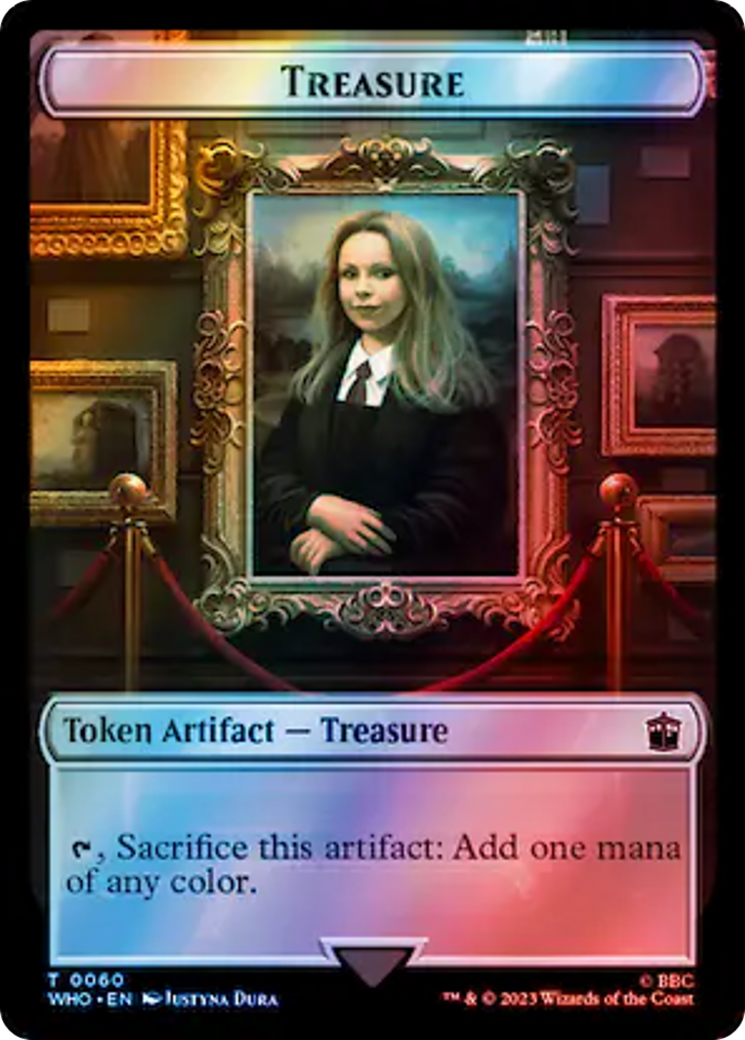 Soldier // Treasure (0060) Double-Sided Token (Surge Foil) [Doctor Who Tokens] | Game Master's Emporium (The New GME)