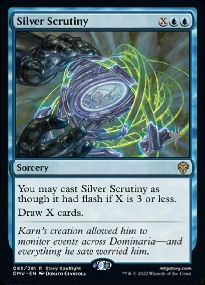 Silver Scrutiny (Promo Pack) [Dominaria United Promos] | Game Master's Emporium (The New GME)