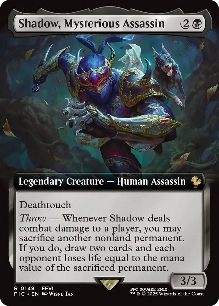 Shadow, Mysterious Assassin (Extended Art) [FINAL FANTASY Commander] | Game Master's Emporium (The New GME)