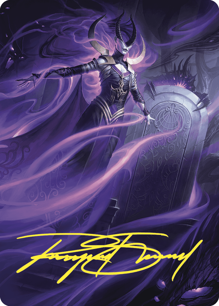 Ashiok, Wicked Manipulator Art Card (10/81) (Gold-Stamped Signature) [Wilds of Eldraine Art Series] | Game Master's Emporium (The New GME)