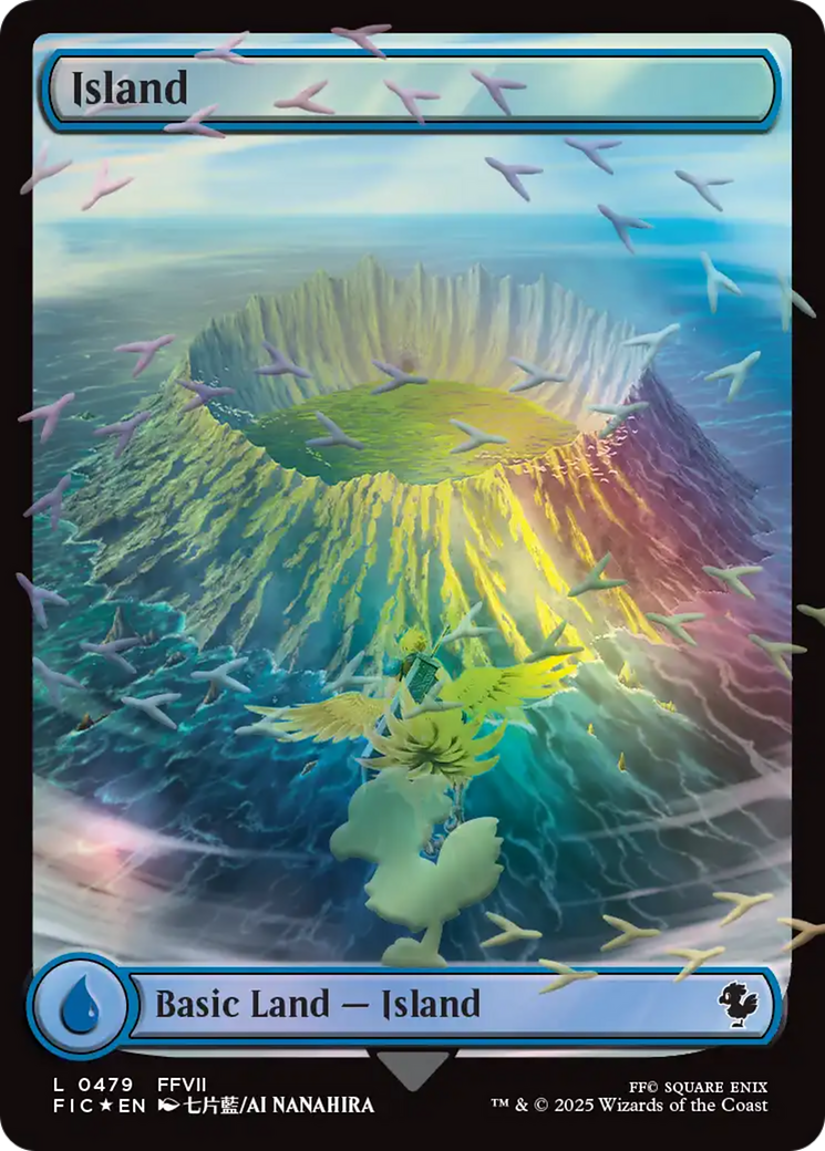 Island (Chocobo Track Foil) [FINAL FANTASY Commander] | Game Master's Emporium (The New GME)