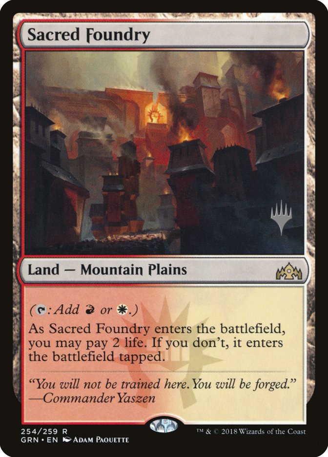 Sacred Foundry (Promo Pack) [Guilds of Ravnica Promos] | Game Master's Emporium (The New GME)