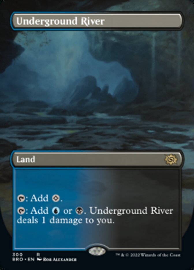 Underground River (Borderless Alternate Art) [The Brothers' War] | Game Master's Emporium (The New GME)