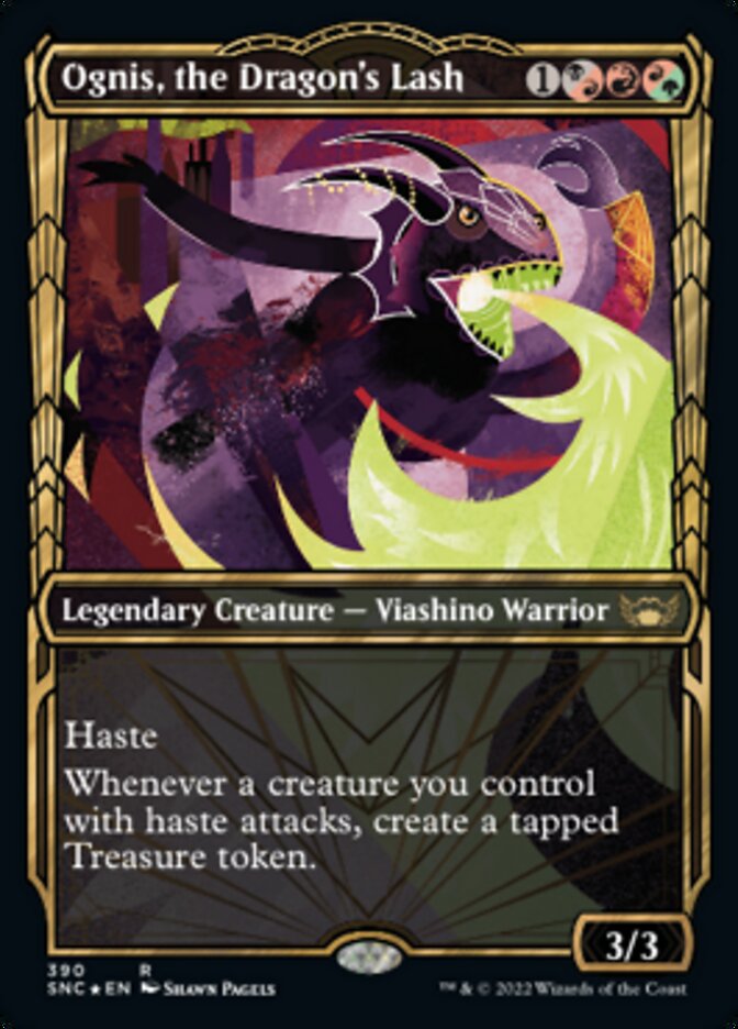 Ognis, the Dragon's Lash (Showcase Golden Age Gilded Foil) [Streets of New Capenna] | Game Master's Emporium (The New GME)