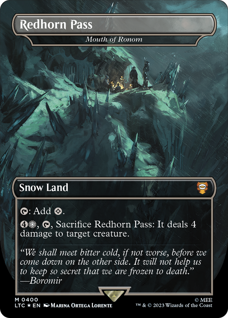 Redhorn Pass - Mouth of Ronom (Surge Foil Realms and Relics) [The Lord of the Rings: Tales of Middle-Earth Commander] | Game Master's Emporium (The New GME)