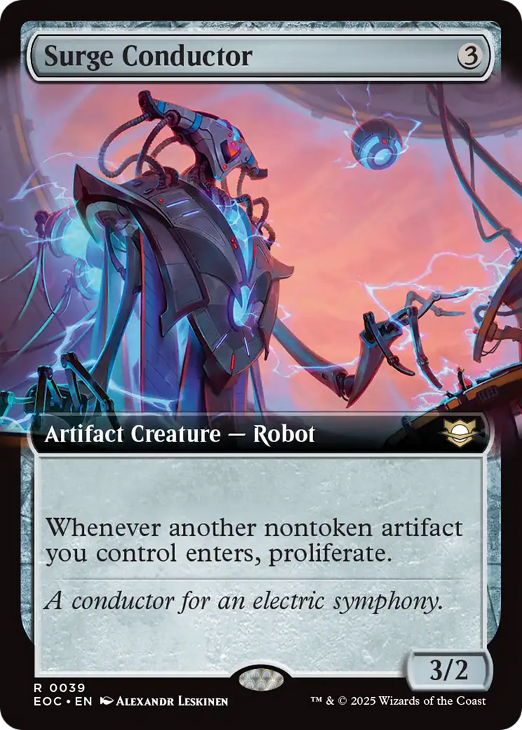 Surge Conductor (Extended Art) [Edge of Eternities Commander] | Game Master's Emporium (The New GME)