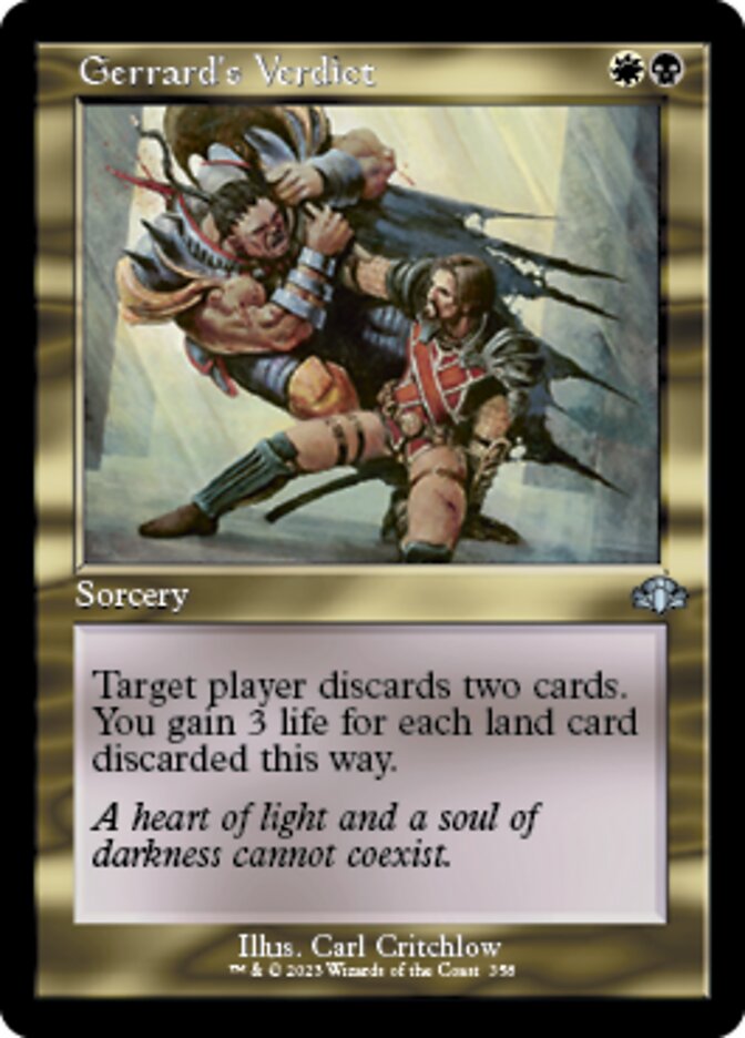 Gerrard's Verdict (Retro) [Dominaria Remastered] | Game Master's Emporium (The New GME)