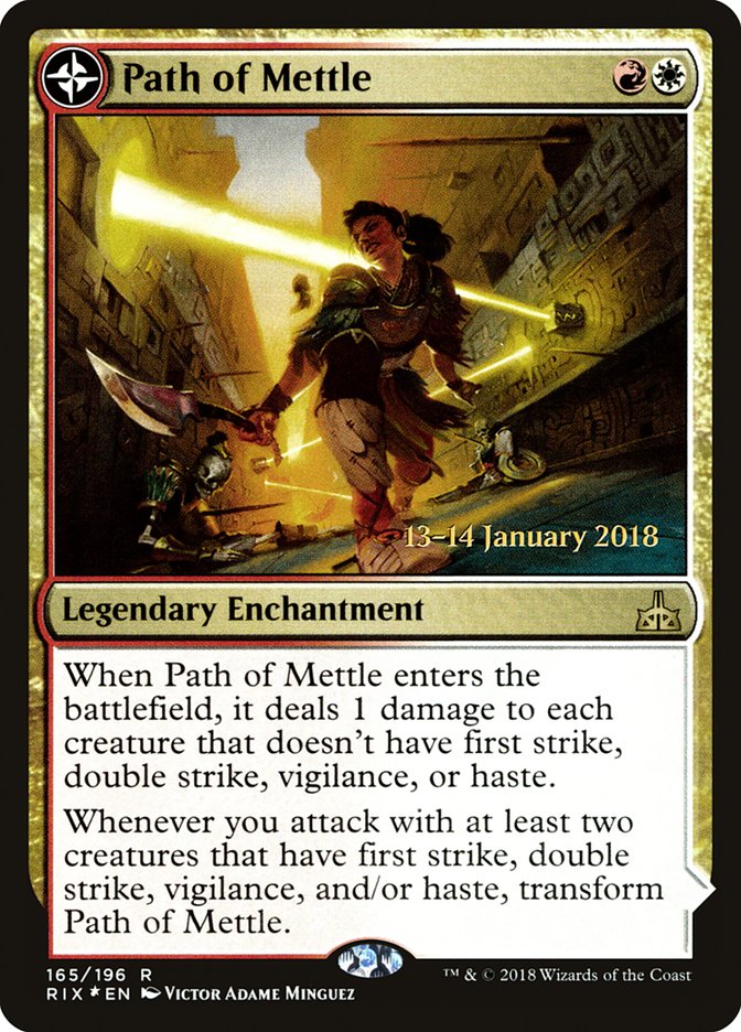 Path of Mettle // Metzali, Tower of Triumph [Rivals of Ixalan Prerelease Promos] | Game Master's Emporium (The New GME)