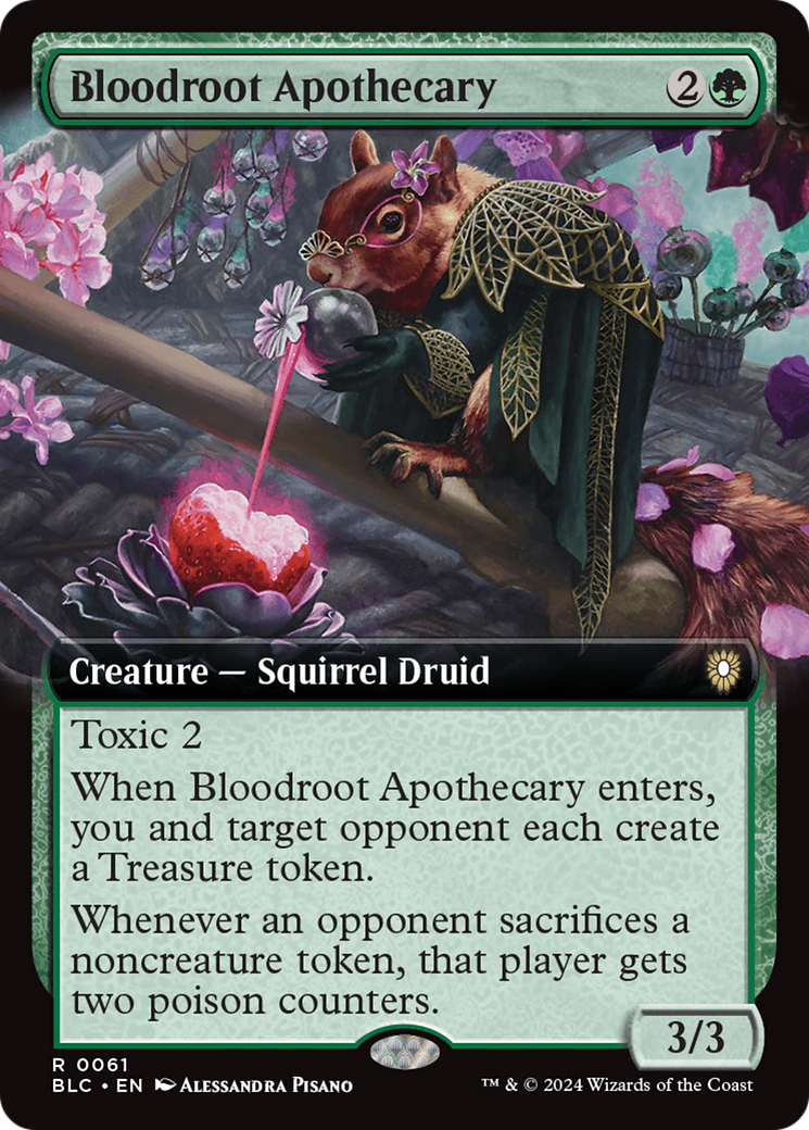 Bloodroot Apothecary (Extended Art) [Bloomburrow Commander] | Game Master's Emporium (The New GME)