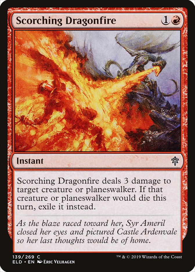 Scorching Dragonfire [Throne of Eldraine] | Game Master's Emporium (The New GME)
