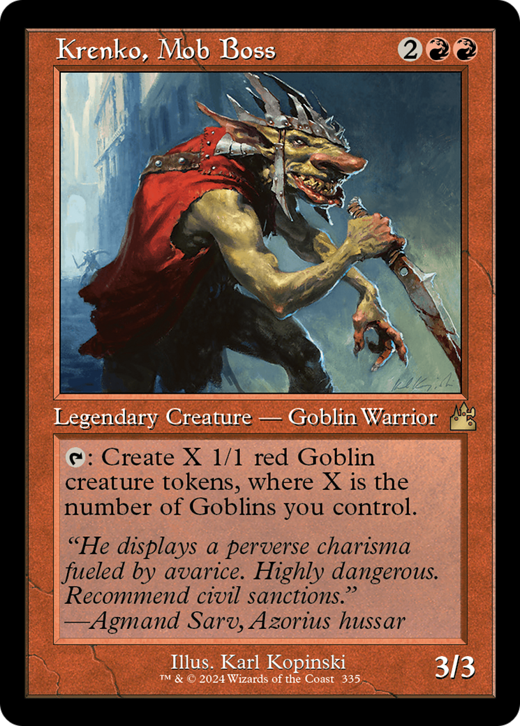 Krenko, Mob Boss (Retro) [Ravnica Remastered] | Game Master's Emporium (The New GME)