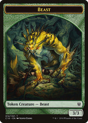 Beast // Ogre Double-Sided Token [Commander 2016 Tokens] | Game Master's Emporium (The New GME)