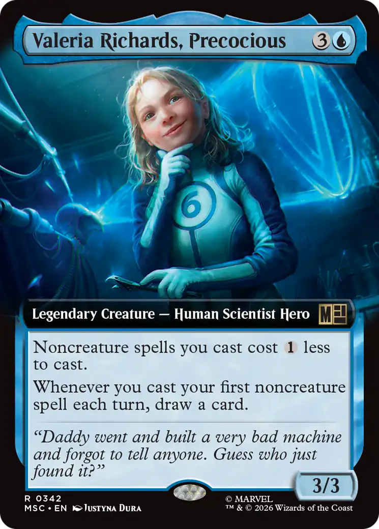 Valeria Richards, Precocious (Extended Art) [Marvel Super Heroes Commander] | Game Master's Emporium (The New GME)